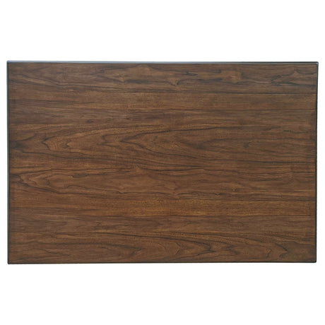 Dewey Walnut / Brown 5 Pc Counter Height Dining Set - Ornate Home