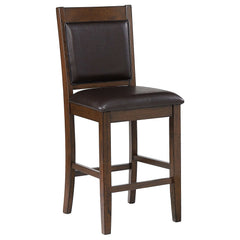 Dewey Walnut / Brown 5 Pc Counter Height Dining Set - Ornate Home