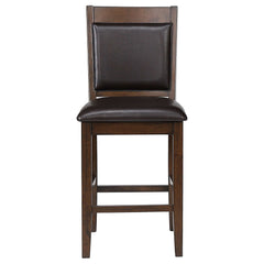 Dewey Walnut / Brown 5 Pc Counter Height Dining Set - Ornate Home