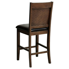 Dewey Walnut / Brown 5 Pc Counter Height Dining Set - Ornate Home