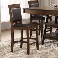 Dewey Walnut / Brown Counter Stool (Set of 2) - Ornate Home
