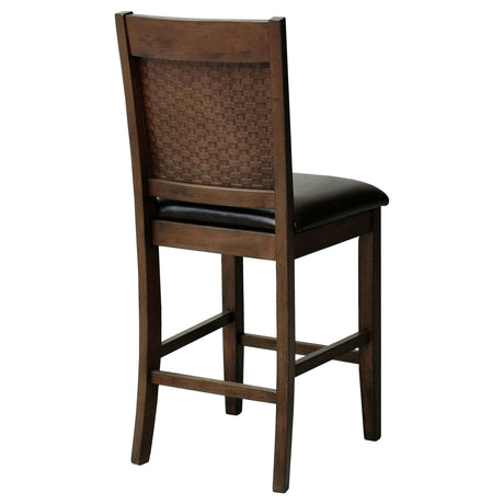 Dewey Walnut / Brown Counter Stool (Set of 2) - Ornate Home