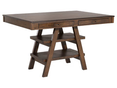Dewey Walnut Counter Height Dining Table - Ornate Home
