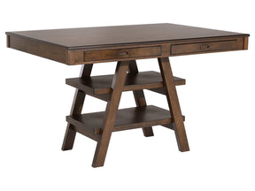 Dewey Walnut Counter Height Dining Table - Ornate Home