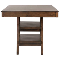 Dewey Walnut Counter Height Dining Table - Ornate Home