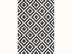 Diamond Black & White Medium Rug 5'2" x 7'3" - Ornate Home