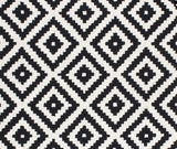 Diamond Black & White Medium Rug 5'2" x 7'3" - Ornate Home