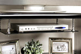 Dietrich Black & Chrome 60" TV Console: - Ornate Home