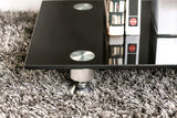 Dietrich Black & Chrome 60" TV Console: - Ornate Home