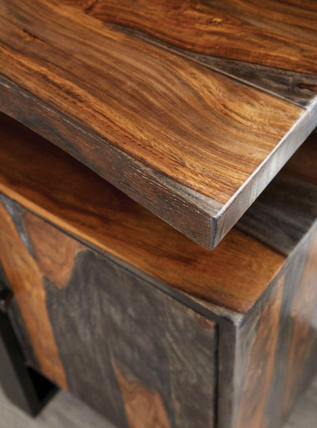 Ditman Grey Sheesham & Black Server - Ornate Home