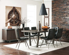 Dittnar Charcoal Dining Chairs (Set Of 4) - Ornate Home