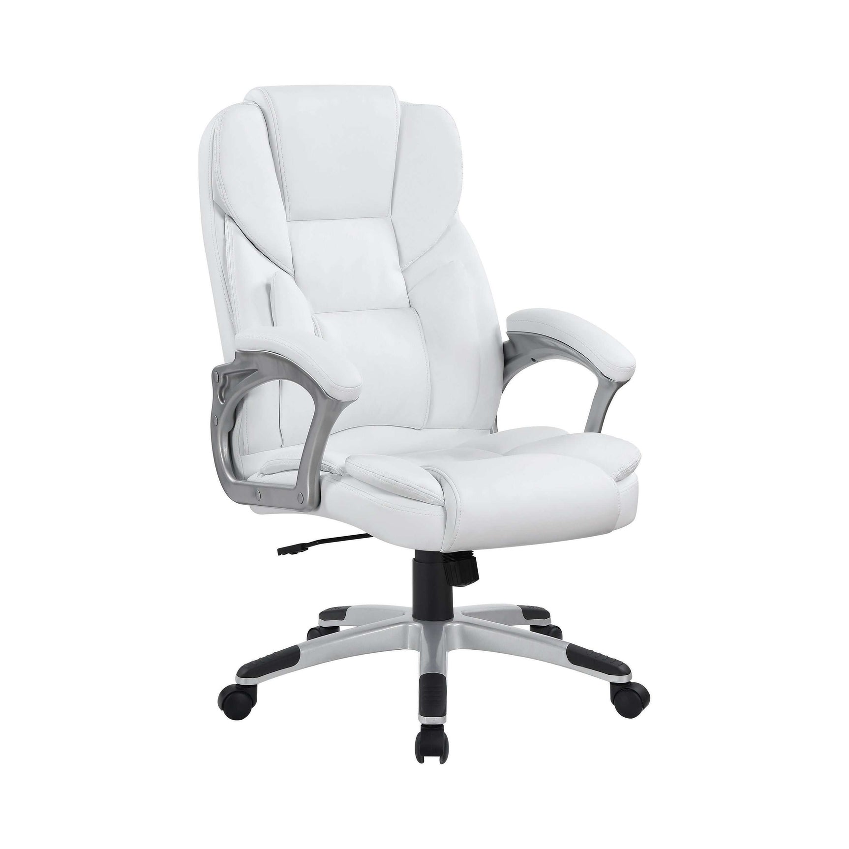 Domas White And Silver Office Chair - Ornate Home