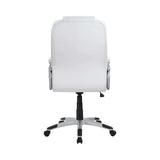 Domas White And Silver Office Chair - Ornate Home