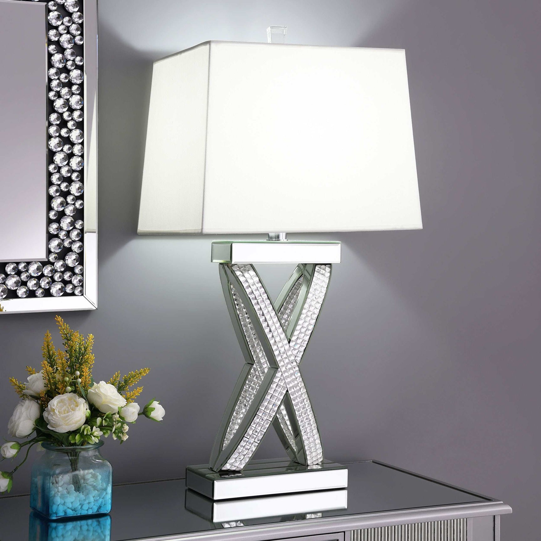 Dominick Mirror Table Lamp - Ornate Home
