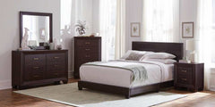 Dorian Brown / Dark Cocoa Twin Bed 4 Pc Set - Ornate Home