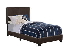 Dorian Brown / Dark Cocoa Twin Bed 5 Pc Set - Ornate Home