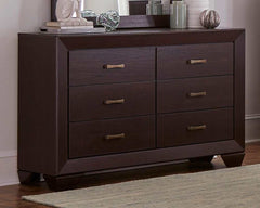 Dorian Brown / Dark Cocoa Twin Bed 5 Pc Set - Ornate Home
