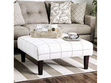 Dorset Ivory/Pattern Ottoman - Ornate Home