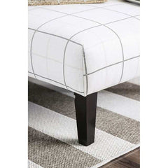 Dorset Ivory/Pattern Ottoman - Ornate Home