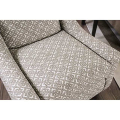Dorset Light Gray/Pattern Square Chair - Ornate Home