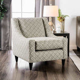 Dorset Light Gray/Pattern Square Chair - Ornate Home