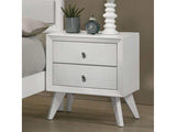 Dortmund White Nightstand - Ornate Home