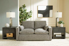 Dramatic Granite Fabric Living Room Set / 2pc - Ornate Home