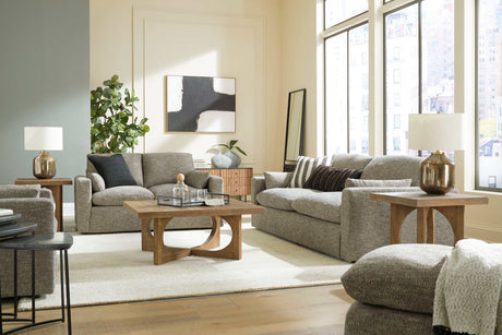 Dramatic Granite Fabric Living Room Set / 2pc - Ornate Home