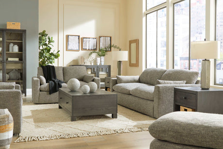 Dramatic Granite Fabric Living Room Set / 2pc - Ornate Home