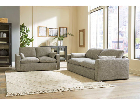 Dramatic Granite Fabric Living Room Set / 2pc - Ornate Home