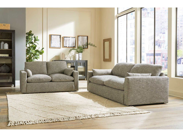 Dramatic Granite Fabric Living Room Set / 2pc - Ornate Home