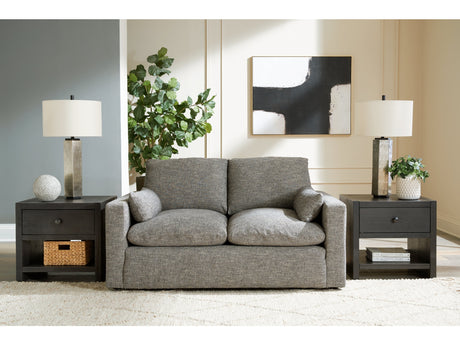 Dramatic Granite Fabric Loveseat - Ornate Home