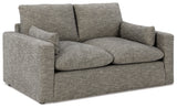 Dramatic Granite Fabric Loveseat - Ornate Home