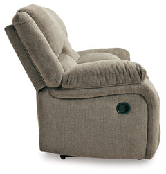 Draycoll Slate Manual Reclining Loveseat w/ Console - Ornate Home