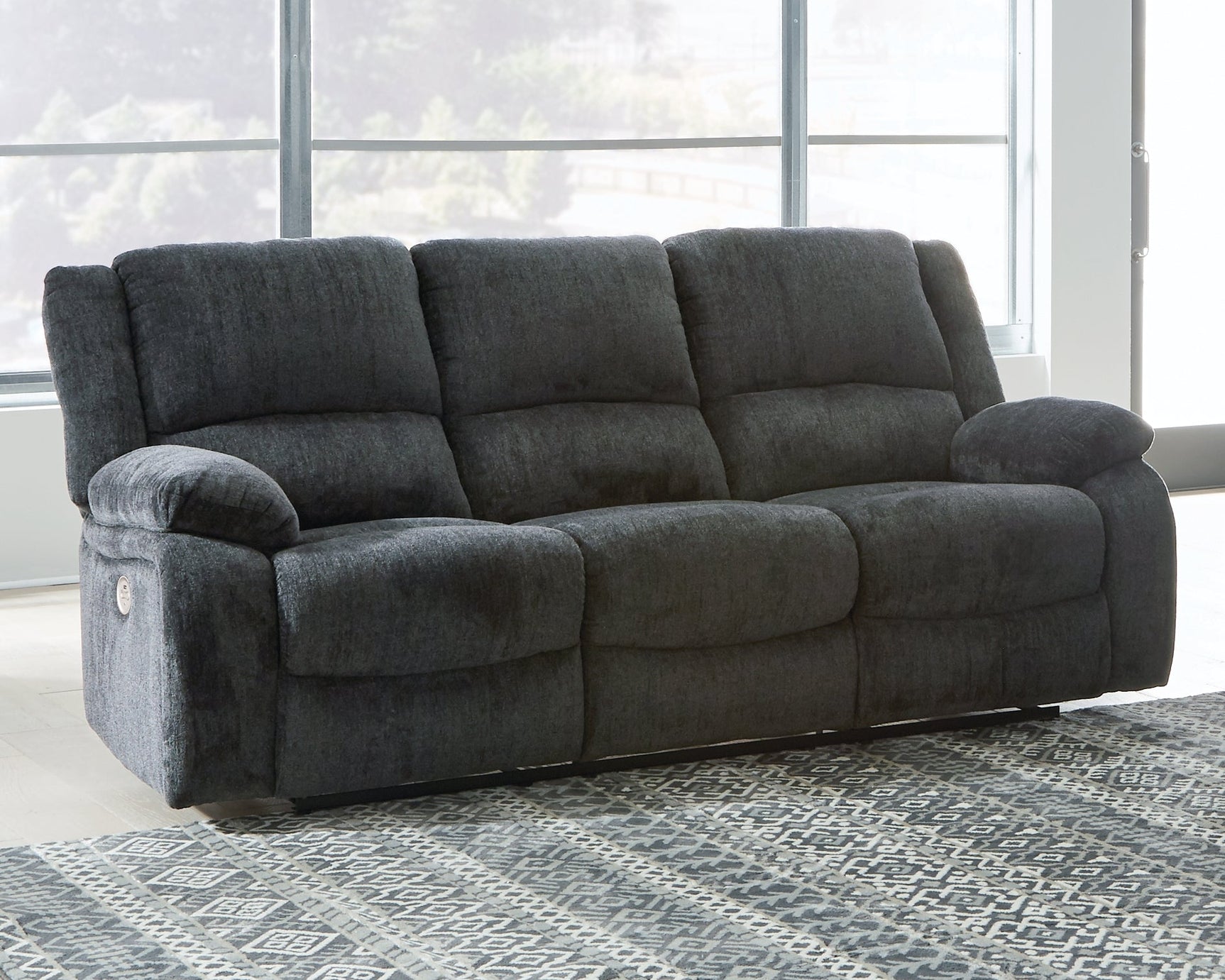 Draycoll Slate Power Reclining Sofa - Ornate Home