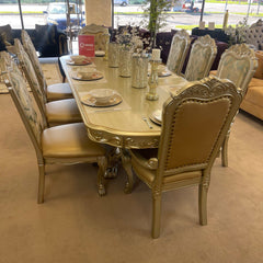 Dresden Gold Patina & Bone Side Chair (Set of 2) - Ornate Home
