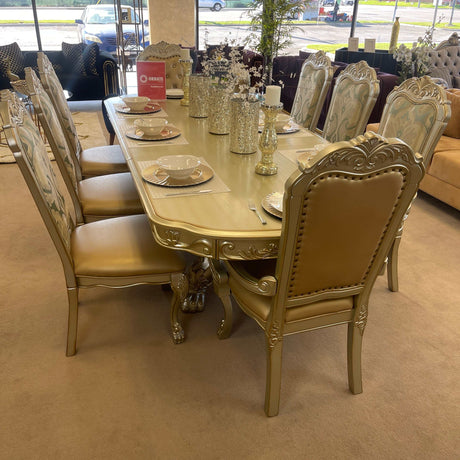 Dresden Gold Patina & Bone Side Chair (Set of 2) - Ornate Home