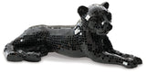 Drice Black Glass Panther Sculpture - Ornate Home
