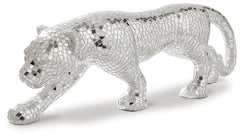 Drice Mirrored Panther Sculpture - Ornate Home