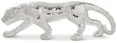 Drice Mirrored Panther Sculpture - Ornate Home