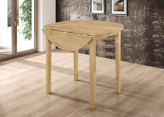 Drop Leaf Natural & Tan 3pc Dining Set - Ornate Home