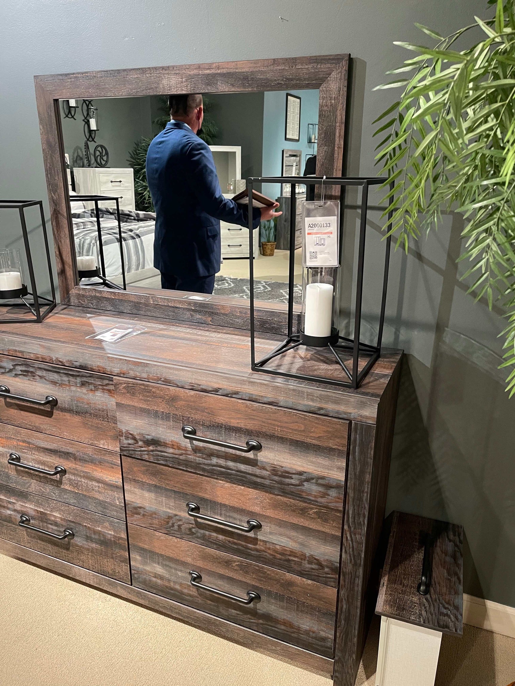 Drystan Multi Tone Dresser & Mirror - Ornate Home