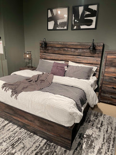 Drystan Multi Tone King Panel Bed - Ornate Home