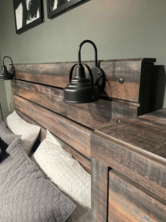 Drystan Multi Tone Queen Panel Bed w/ 4 Storage Drawers - Ornate Home