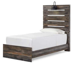 Drystan Multi Tone Twin Panel Bed - Ornate Home