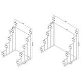 Duarto Sandy Black Convertible Headboard Rack - Ornate Home