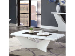 Dubendorf White Coffee Table - Ornate Home