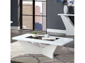 Dubendorf White Coffee Table - Ornate Home