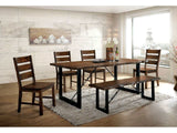 Dulce Walnut & Black 6pc Dining Room Set - Ornate Home