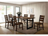 Dulce Walnut & Black 7pc Dining Room Set - Ornate Home